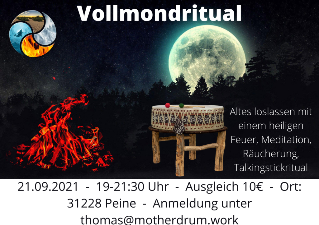 Flyer Vollmondritual 21.09.2021
