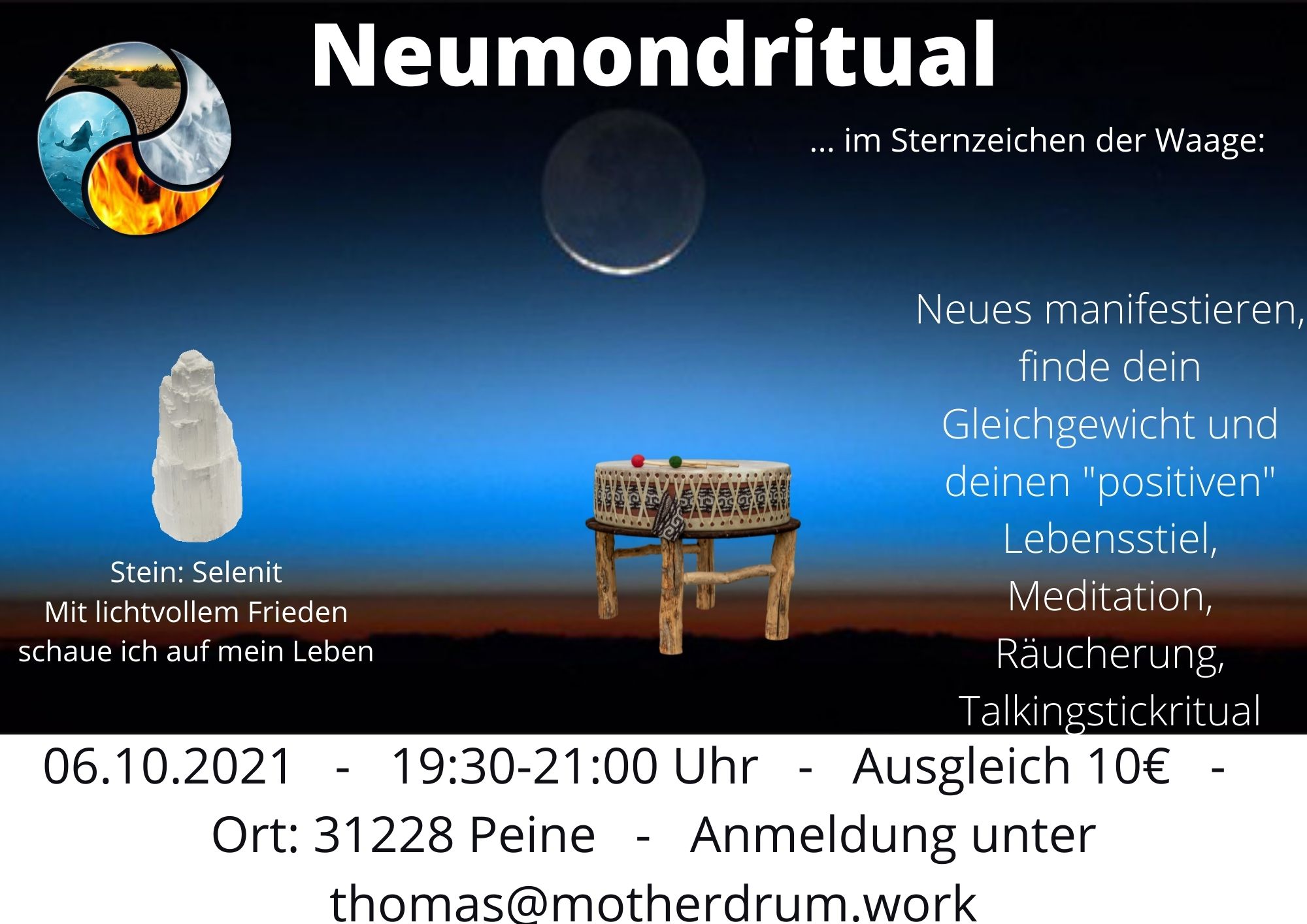 Neumondritual im Sternzeichen der Waage